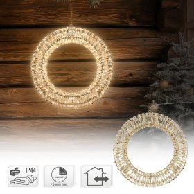 Lichterkranz für Weihnachten 38 cm warmweiß 480 LEDs IP44 Innen/Außen