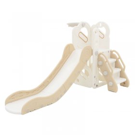 Kinder Spielturm 3in1 mit Rutsche, Basketballkorb und Kletterwand Indoor/Outdoor ab 3 Jahren Joyz