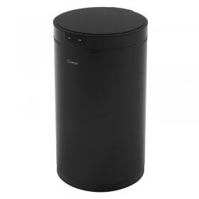 Mülleimer mit Sensor 30L rund aus Stahl Schwarz matt Automatisches Öffnen & Schließen ML-Design Mülleimer mit Sensor 30L rund aus Stahl Schwarz matt Automatisches Öffnen & Schließen ML-Design