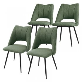Esszimmerstuhl 4er Set Grün gepolstert inkl. Montagematerial Polsterstuhl Küchenstuhl ML-Design Esszimmerstuhl 4er Set Grün gepolstert inkl. Montagematerial Polsterstuhl Küchenstuhl ML-Design