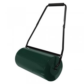 Rasenwalze befüllbar mit Wasser oder Sand 50 Liter Füllvolumen Grün Gartenwalze 60 cm aus Stahl