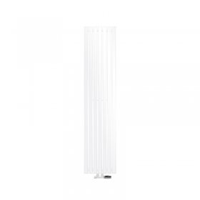Badheizkörper Mittelanschluss 370x1800 mm Weiß mit Wand Thermostatventil LuxeBath