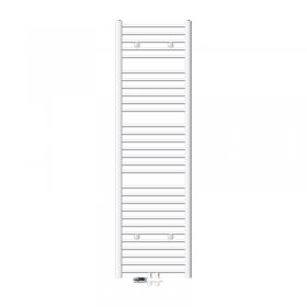 Badheizkörper Mittelanschluss 500x1800 mm Weiß gerade mit Boden Anschlussgarnitur LuxeBath