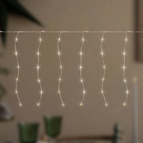 LED Lichtervorhang 6 m mit 240 LEDs Warmweiß IP44 Timer