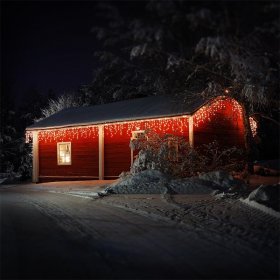 LED Lichtvorhang 12m warmweiß mit 360 LEDs aus PVC