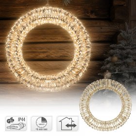 Lichterkranz für Weihnachten 58 cm warmweiß 960 LEDs IP44 Innen/Außen