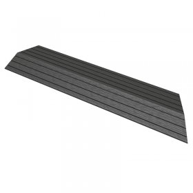 WPC Abschlussleiste 38x2x7,5 cm für WPC Bodenfliese Ecke rechts Anthrazit ML-Design