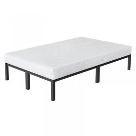 Bettgestell Einzelbett Metallbett 120x200 cm Anthrazit inkl. Matratze H-16cm mit Lattenrost ML-Design Bettgestell Einzelbett Metallbett 120x200 cm Anthrazit inkl. Matratze H-16cm mit Lattenrost ML-Design