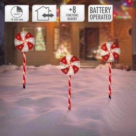 LED Lolly Lichterkette Weihnachtslichterkette wasserdicht mit Timer und verschiedenen Leuchtmodis LED Lolly Lichterkette Weihnachtslichterkette wasserdicht mit Timer und verschiedenen Leuchtmodis
