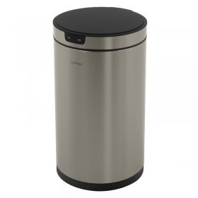 Mülleimer mit Sensor 30L rund aus Edelstahl, Silber, Automatisches Öffnen & Schließen ML-Design Mülleimer mit Sensor 30L rund aus Edelstahl, Silber, Automatisches Öffnen & Schließen ML-Design