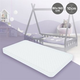 Kindermatratze 80x160x11 cm aus Polyester Oeko-Tex 100 ML-Design