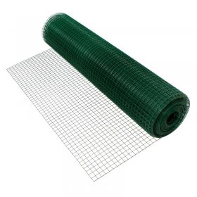 Volierendraht Grün aus verzinktem Stahl 1x10m Drahtstärke 1,05mm Maschenweite 19x19mm