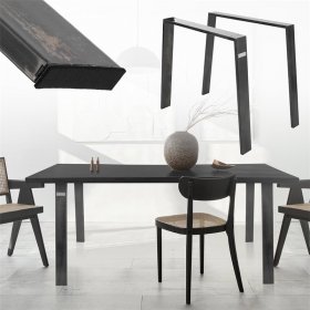 2er Set Tischkufen Loft 90x72 cm Profil 8x2 cm Stahl U-Form ML-Design