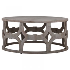 Couchtisch Ø 100x45 cm Natur aus Mangoholz WOMO-Design