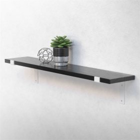 Wandkonsole Regalhalterung 2er Set 200 x 145 mm Weiß aus Stahl ML-Design