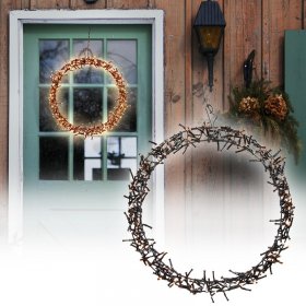 Lichterkranz für Weihnachten Ø38cm Warmweiß 300 LEDs IP44 Innen/Außen Lichterkranz für Weihnachten Ø38cm Warmweiß 300 LEDs IP44 Innen/Außen