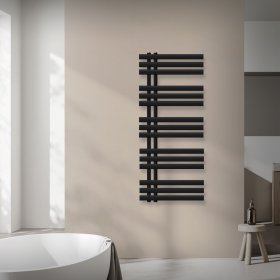 Design Badheizkörper Iron EM 500x1200 mm Schwarz matt Luxe Bath