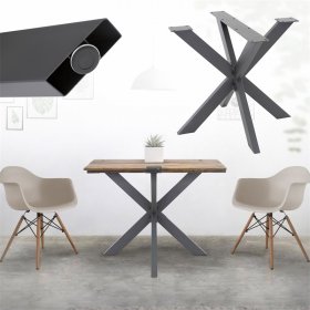 Tischbeine Tischgestell X-Design 85 x 71 x 85 cm Anthrazit aus Metall ML-Design