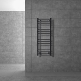 Elektrischer Badheizkörper mit Heizstab 600W 300x800 mm Anthrazit gerade Seitenanschluss & Thermostat Digitalanzeige LuxeBath Elektrischer Badheizkörper mit Heizstab 600W 300x800 mm Anthrazit gerade Seitenanschluss & Thermostat Digitalanzeige LuxeBath