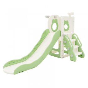 Kinder Spielturm Grün-Weiß 3in1mit Rutsche, Basketballkorb und Kletterwand Indoor/Outdoor ab 3 Jahren Joyz Kinder Spielturm Grün-Weiß 3in1mit Rutsche, Basketballkorb und Kletterwand Indoor/Outdoor ab 3 Jahren Joyz