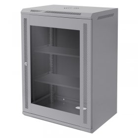 Netzwerkschrank 16 HE 19 Zoll Grau 450 mm Tiefe, 600 x 850 x 450 mm Traglast 60 kg