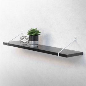 Wandkonsole Regalhalterung 2er Set 220 x 180 mm Weiß aus Stahl ML-Design