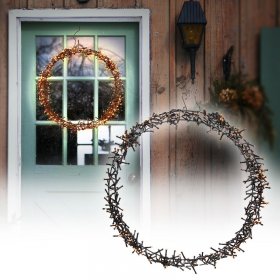 Lichterkranz für Weihnachten Ø48cm Warmweiß 400 LEDs IP44 Innen/Außen