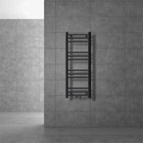 Badheizkörper Mittelanschluss 300x800 mm Anthrazit gerade inkl. Montagematerial LuxeBath Badheizkörper Mittelanschluss 300x800 mm Anthrazit gerade inkl. Montagematerial LuxeBath