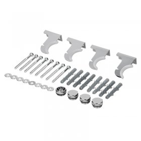 Universal Befestigungsmaterial für Heizkörper Komplettset Chrome LuxeBath