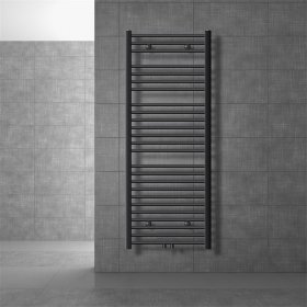 Badheizkörper Sahara 600x1500 mm Anthrazit gerade mit Mittelanschluss LuxeBath Badheizkörper Sahara 600x1500 mm Anthrazit gerade mit Mittelanschluss LuxeBath