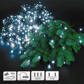 Lichterkette LED 54 m mit 720 LEDs Kaltweiß Lichterkette LED 54 m mit 720 LEDs Kaltweiß