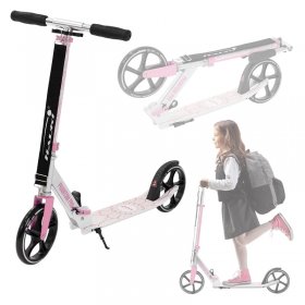 Cityroller Rosa klappbar und höhenverstellbar Scooter mit XXL-Räder Hauki– Tetroller & Kickscooter