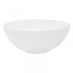 Waschbecken Rund ohne Überlauf Ø 28x11,6 cm Weiß aus Keramik LuxeBath