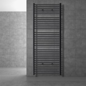 Badheizkörper Sahara 750x1800 mm anthrazit gerade mit Seitenanschluss LuxeBath