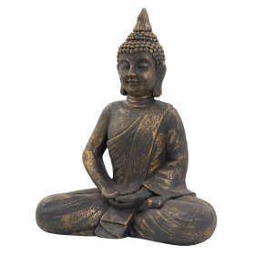 Buddha Figur 40x24x50 cm bronze aus Kunstharz