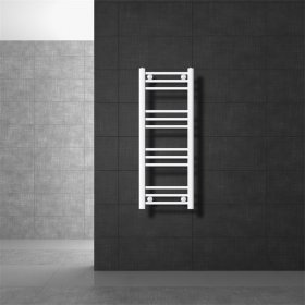 Elektrischer Badheizkörper mit Heizstab 300W 300x800 mm Weiß gerade Seitenanschluss & Thermostat Digitalanzeige LuxeBath Elektrischer Badheizkörper mit Heizstab 300W 300x800 mm Weiß gerade Seitenanschluss & Thermostat Digitalanzeige LuxeBath