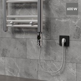 Heizstab 600W Chrome mit Thermostat und LCD Bildschirm LuxeBath Heizstab 600W Chrome mit Thermostat und LCD Bildschirm LuxeBath