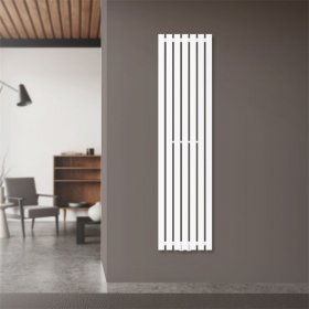 Badheizkörper Vertikal mit Mittelanschluss 370x1400 mm Weiß LuxeBath
