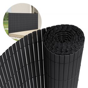 Sichtschutzmatte 100x1000 cm Sichtschutzzaun Windschutz Balkonschutz PVC Anthrazit UV-beständig