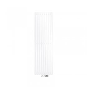 Badheizkörper 480x1600 mm Weiß mit Wand Anschlussgarnitur