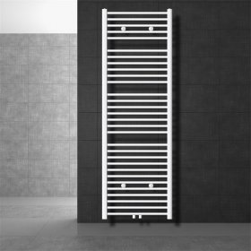 Badheizkörper Sahara 600x1800 mm Weiß gerade mit Mittelanschluss LuxeBath