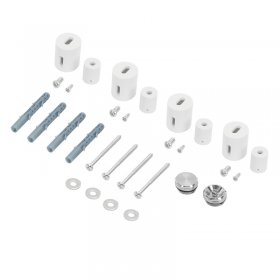 Halterung für Designheizkörper Weiß für gerade Modelle LuxeBath