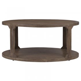 Couchtisch Ø 100x45 cm Natur aus Mangoholz WOMO-Design