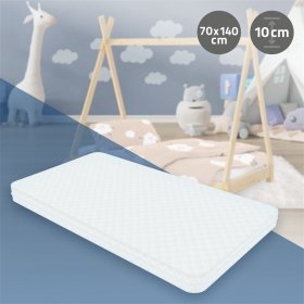 Kindermatratze 70x140x10 cm aus Polyester Oeko-Tex 100 ML-Design