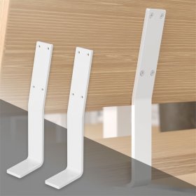 Rückenlehnenhalterung 2er Set 345 x 90 mm Weiß aus Stahl ML-Design