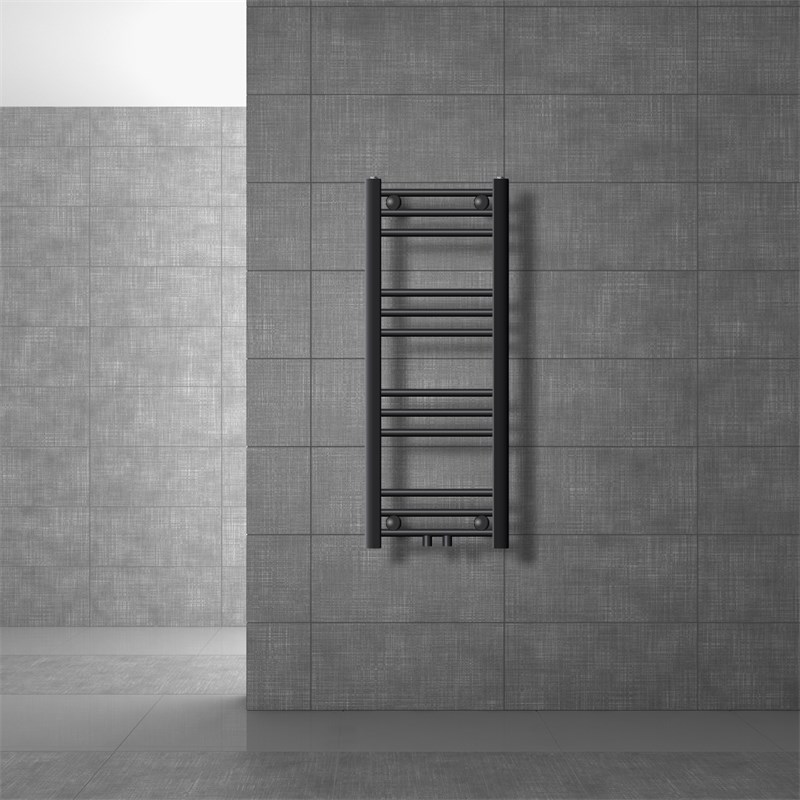 Badheizkörper Mittelanschluss 300x800 mm Anthrazit gerade inkl. Montagematerial LuxeBath Badheizkörper Mittelanschluss 300x800 mm Anthrazit gerade inkl. Montagematerial LuxeBath