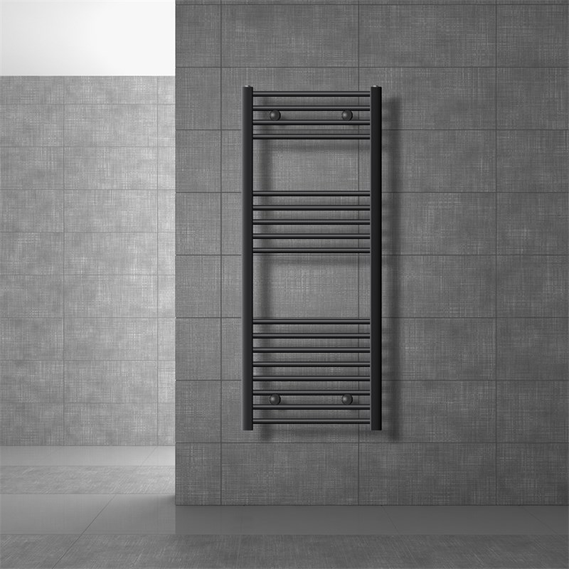 Badheizkörper Sahara 500x1200 mm Anthrazit gebogen mit Seitenanschluss Badheizkörper Sahara 500x1200 mm Anthrazit gebogen mit Seitenanschluss