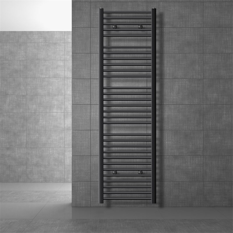 Badheizkörper Sahara 500x1800 mm Anthrazit gerade mit Seitenanschluss Badheizkörper Sahara 500x1800 mm Anthrazit gerade mit Seitenanschluss