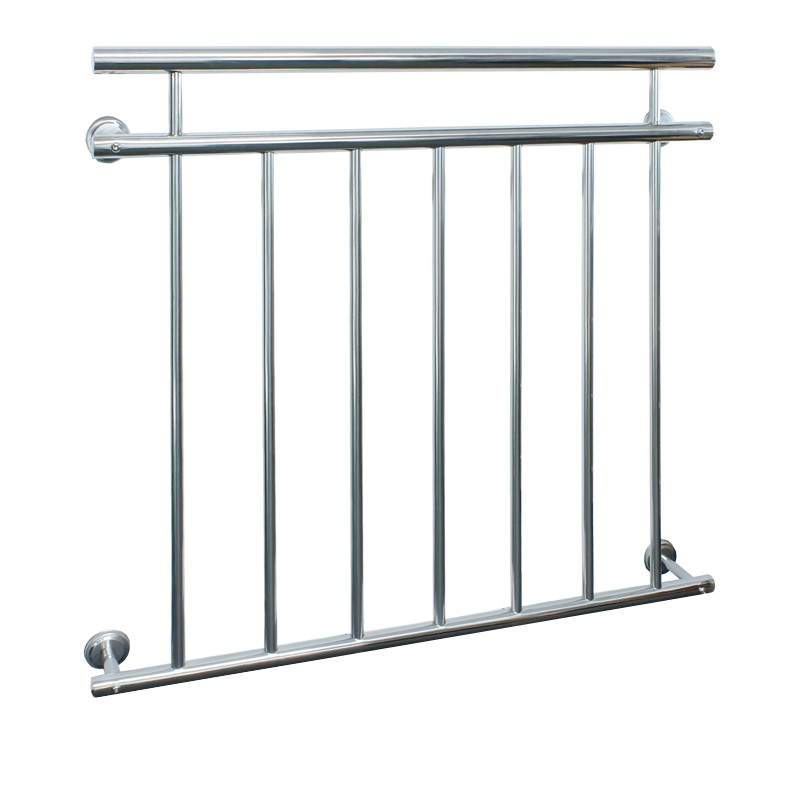 Französischer Balkon 90x100 cm Silber aus Edelstahl Französischer Balkon 90x100 cm Silber aus Edelstahl