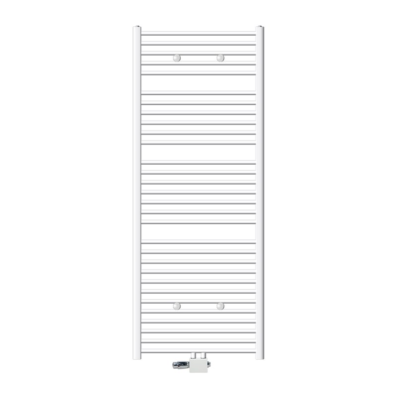 Badheizkörper Sahara 750x1800 mm Weiß gebogen mit Mittelanschluss und Universale Anschlussgarnitur LuxeBath Badheizkörper Sahara 750x1800 mm Weiß gebogen mit Mittelanschluss und Universale Anschlussgarnitur LuxeBath